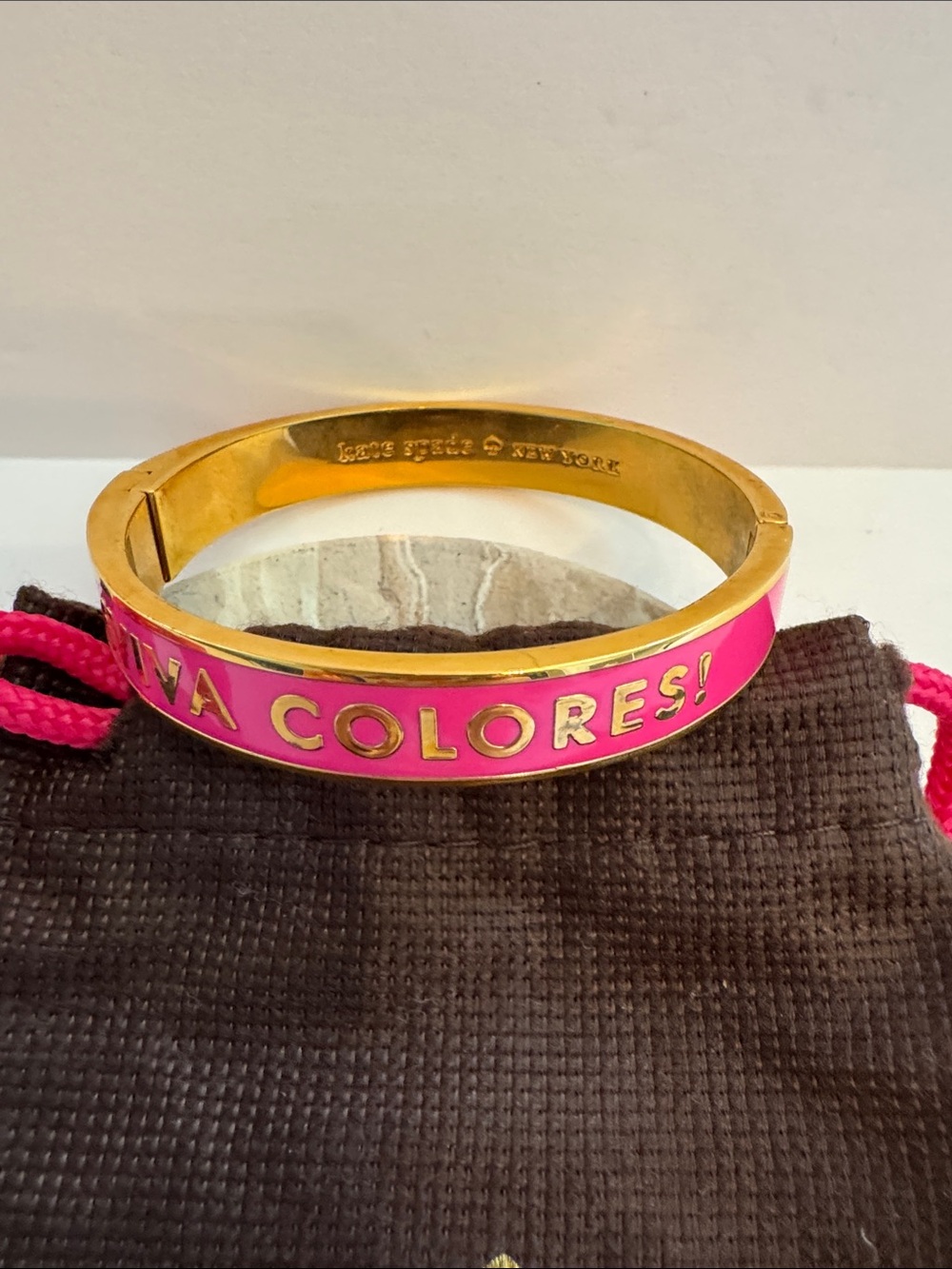 kate spade ‘VIVA COLORES' Gold Tone Bangle
